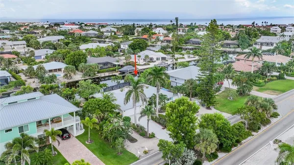 an aerial view of multiple house