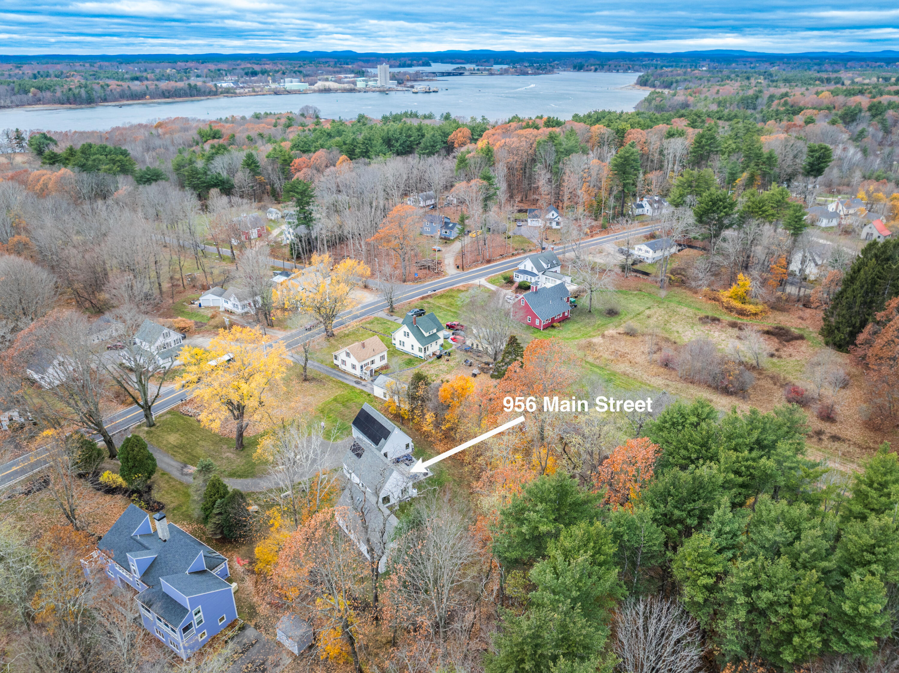 956 Main Street Eliot, ME 03903 - Photo 6 of 37 Aerial View with 1.4 Acres