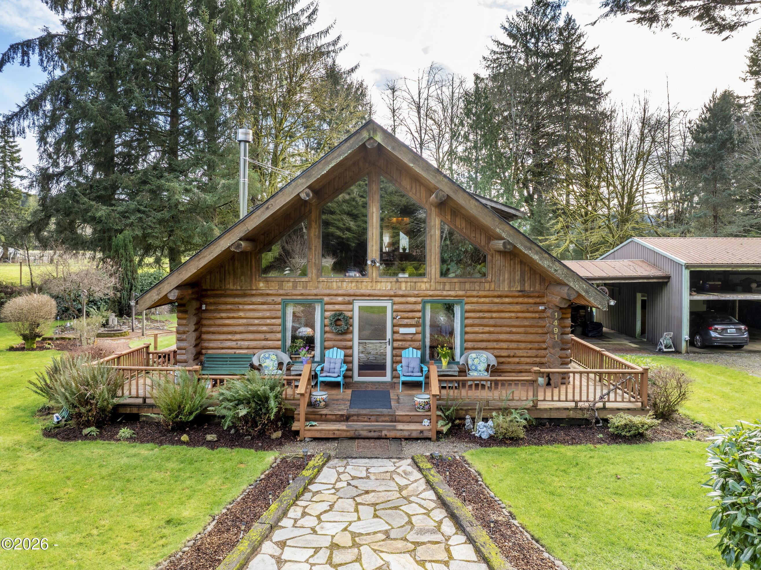 1491 Hamer Road Siletz, OR 97380 - Photo 42 of 45 Front of Home