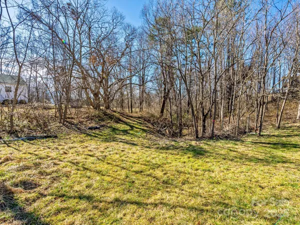 a view of backyard of house