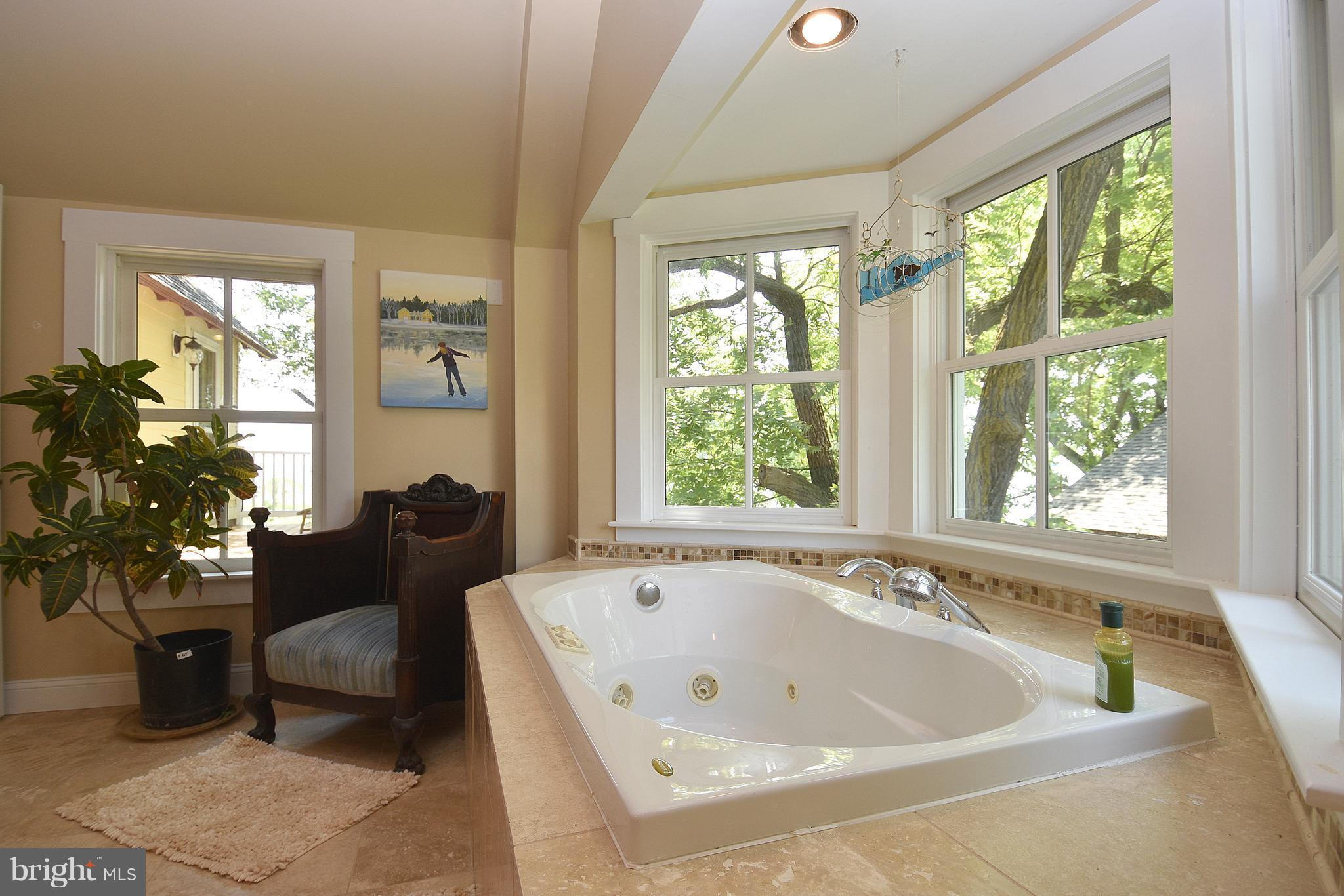 4832 Fairbank Road Tilghman, MD 21671 - Photo 23 of 34 Water view from jetted soaking tub in master bath