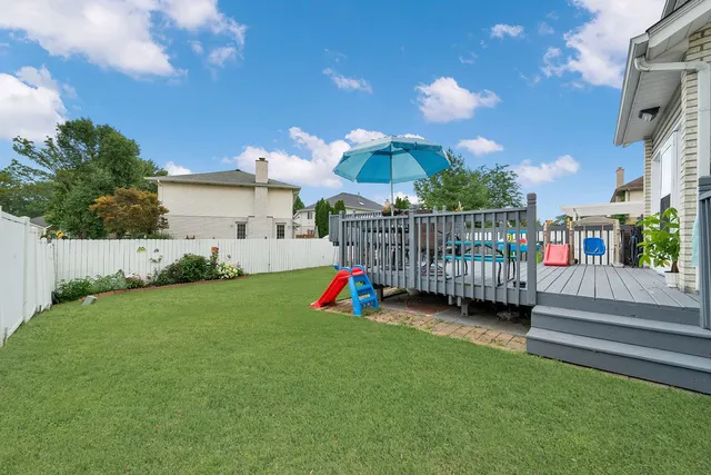 a view of a porch with a yard