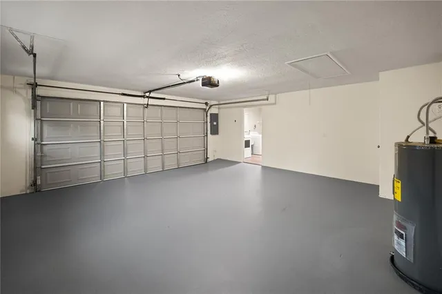 a view of a garage room