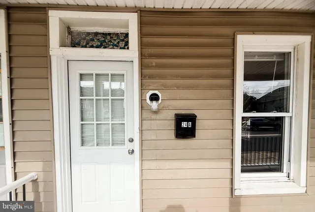 a view of front door