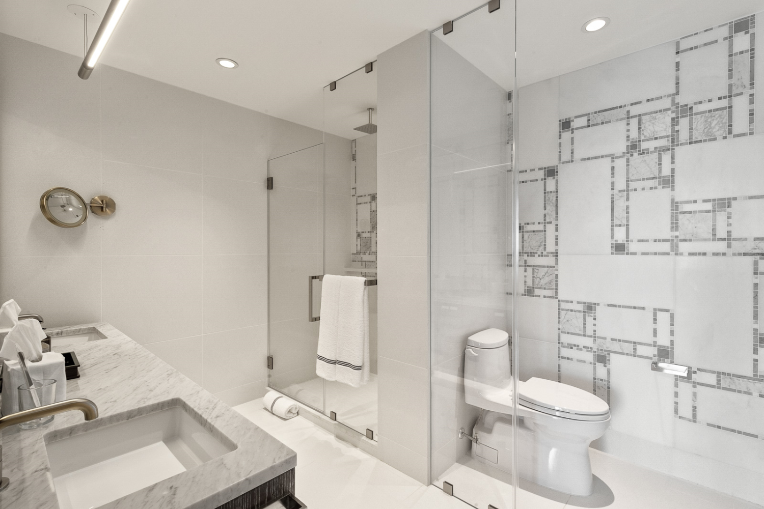 1 City Point, Unit PHE Brooklyn, NY 11201 - Photo 6 of 27 a bathroom with a sink toilet and shower