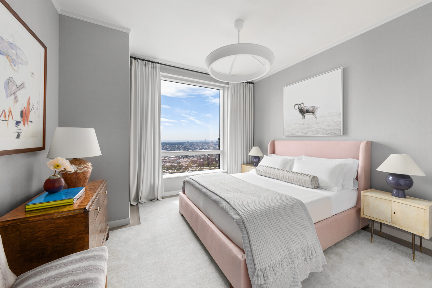 1 City Point, Unit PHE Brooklyn, NY 11201 - Photo 7 of 27 a bed room with a bed and a large window