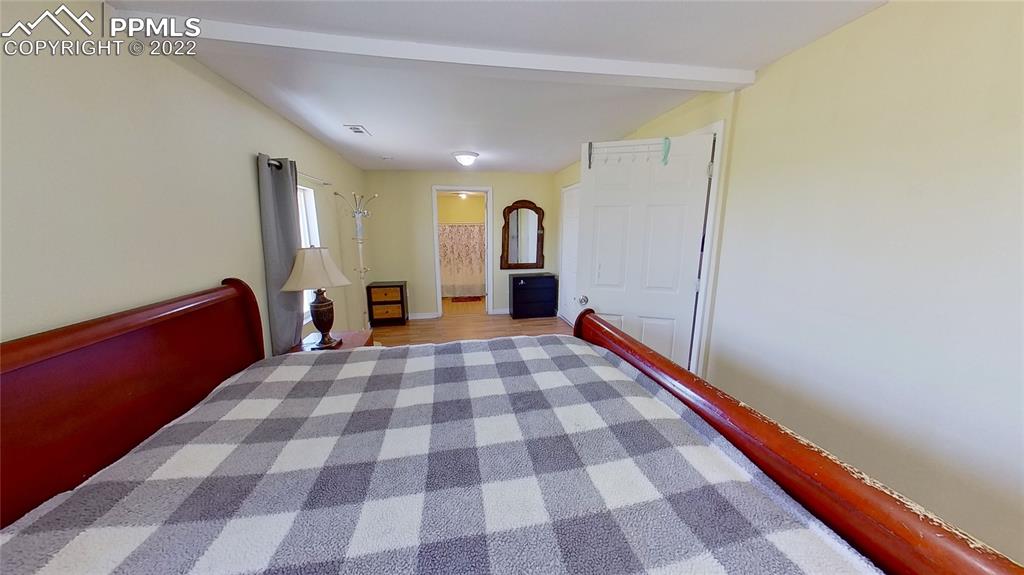 5025 Lauppe Road Yoder, CO 80864 - Photo 15 of 50 a view of a room with a black and white checkered floor