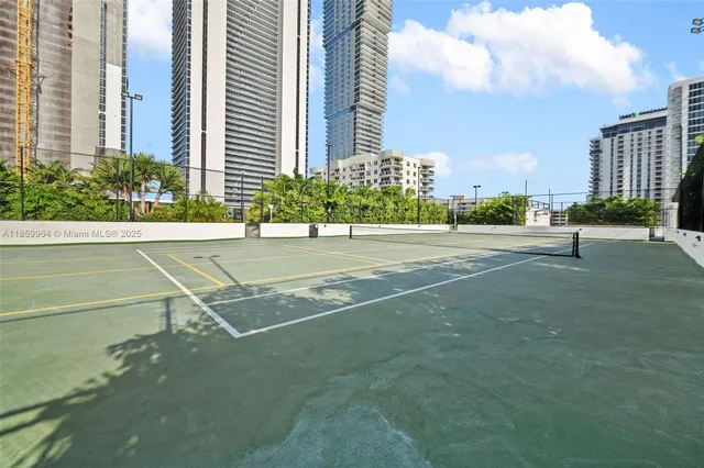 an aerial view of a highlighted house