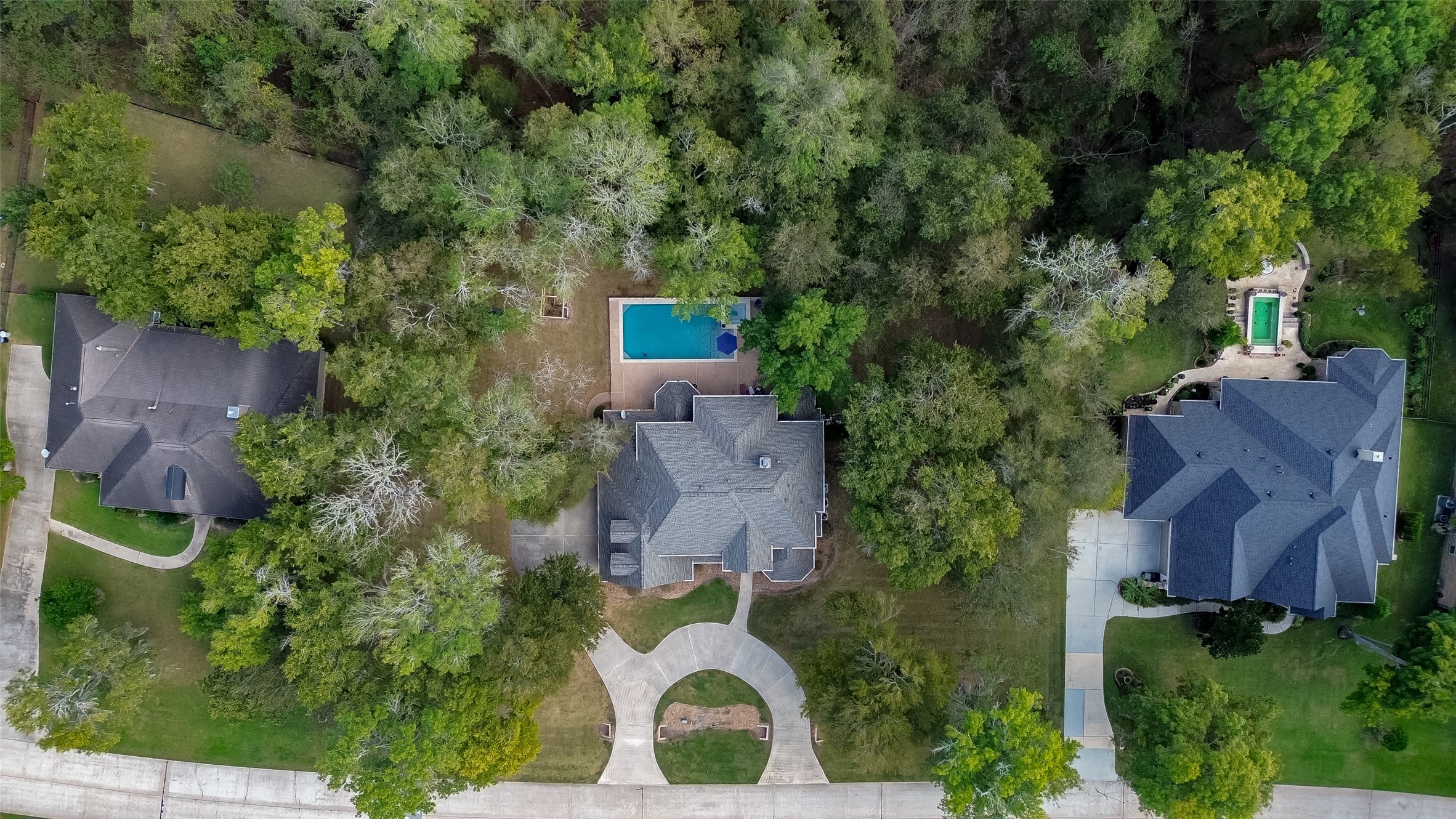 32819 Whitburn Trail Fulshear, TX 77441 - Photo 43 of 49 an aerial view of house with outdoor space and trees all around