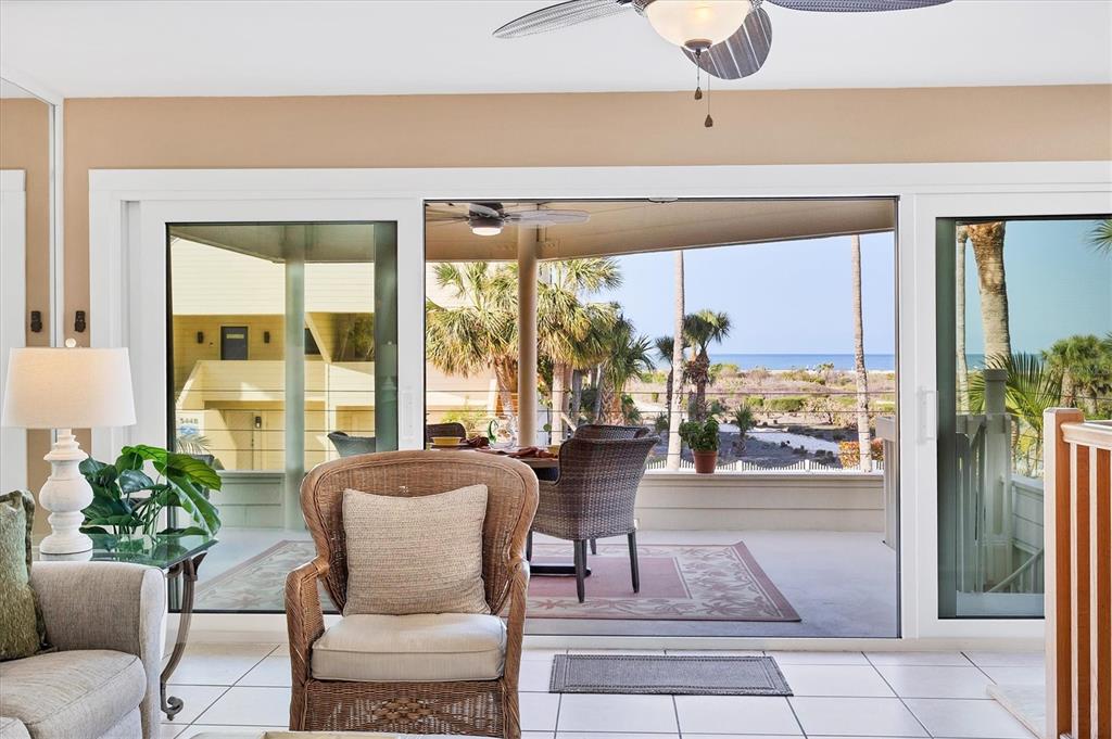 540 Beach Road, Unit 510 Sarasota, FL 34242 - Photo 23 of 96 a living room with furniture and a potted plant