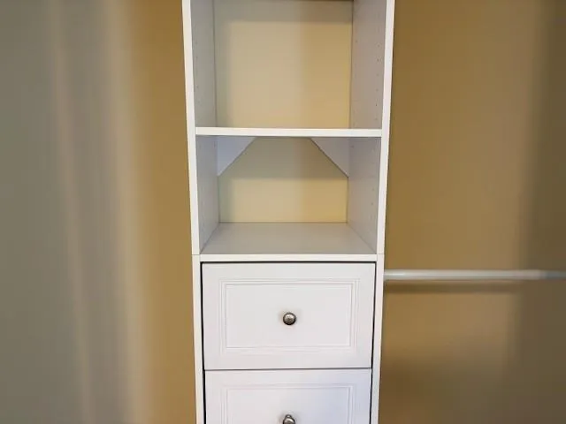 a close view of washer and dryer