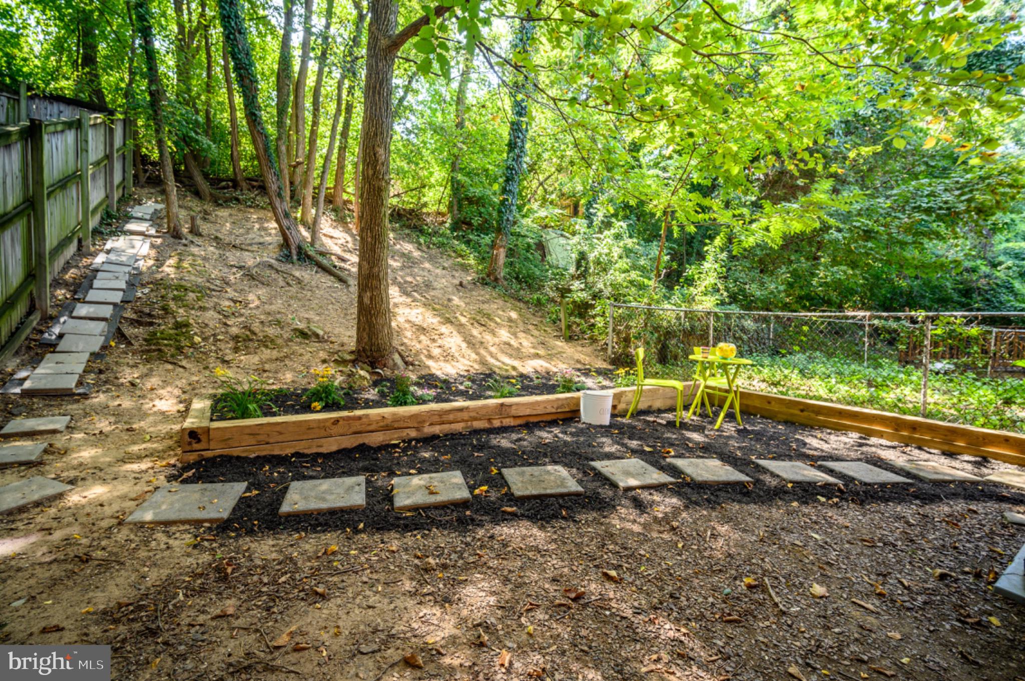 5053 Sheriff Road Northeast Washington, DC 20019 - Photo 14 of 32 Serene backyard retreat with pathways.