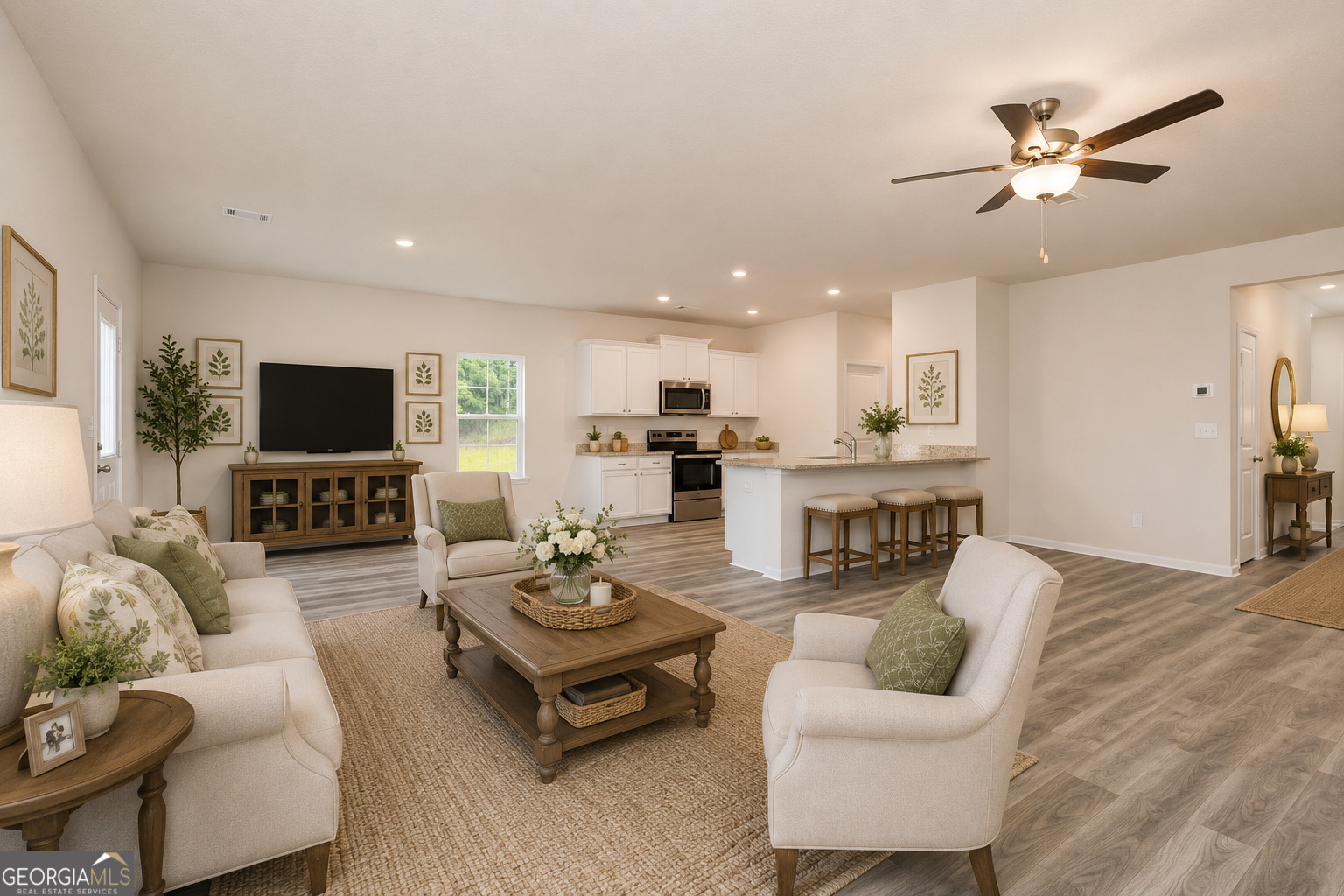 514 Plant Road Conyers, GA 30013 - Photo 15 of 18 a living room with furniture and a flat screen tv