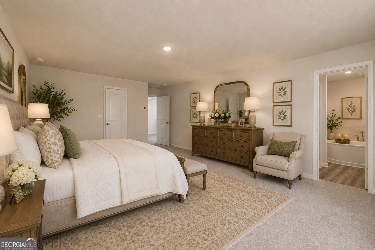 514 Plant Road Conyers, GA 30013 - Photo 18 of 18 a bedroom with a bed and a couch