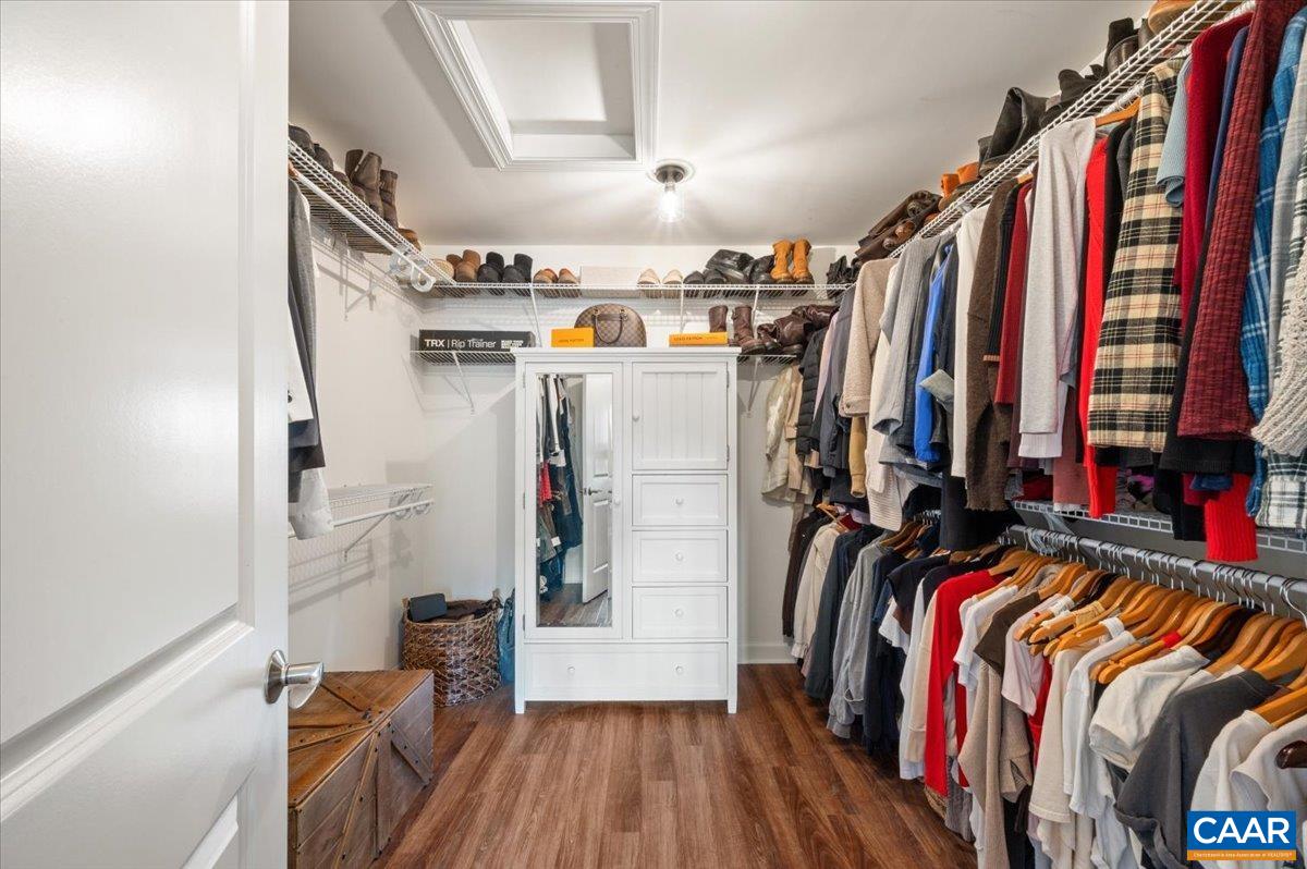 481 Country Creek Way Palmyra, VA 22963 - Photo 17 of 66 a view of walk in closet with clothes and shoes