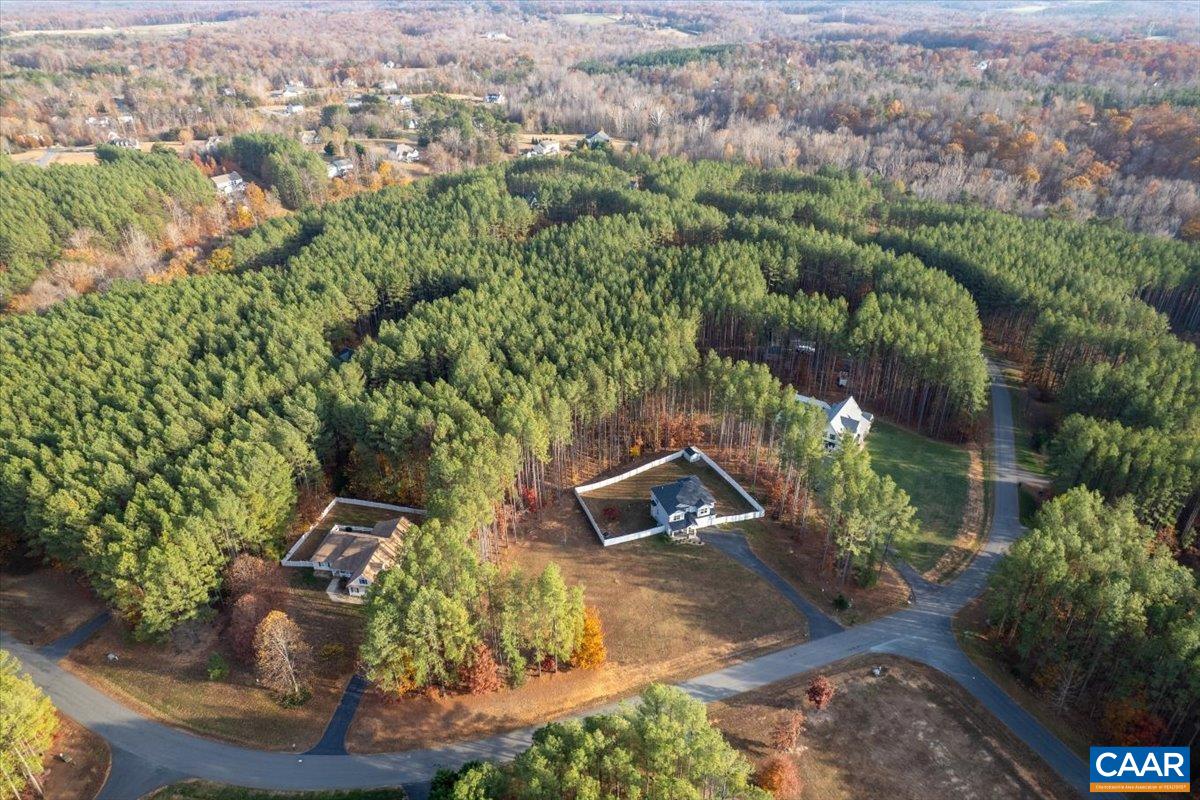 481 Country Creek Way Palmyra, VA 22963 - Photo 58 of 66 an aerial view of a house with a yard
