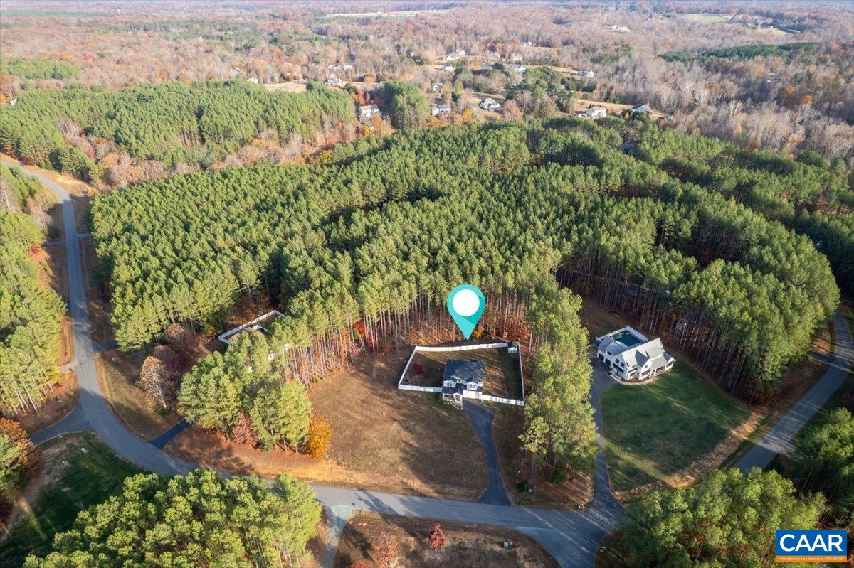 481 Country Creek Way Palmyra, VA 22963 - Photo 60 of 66 an aerial view of a house with a yard