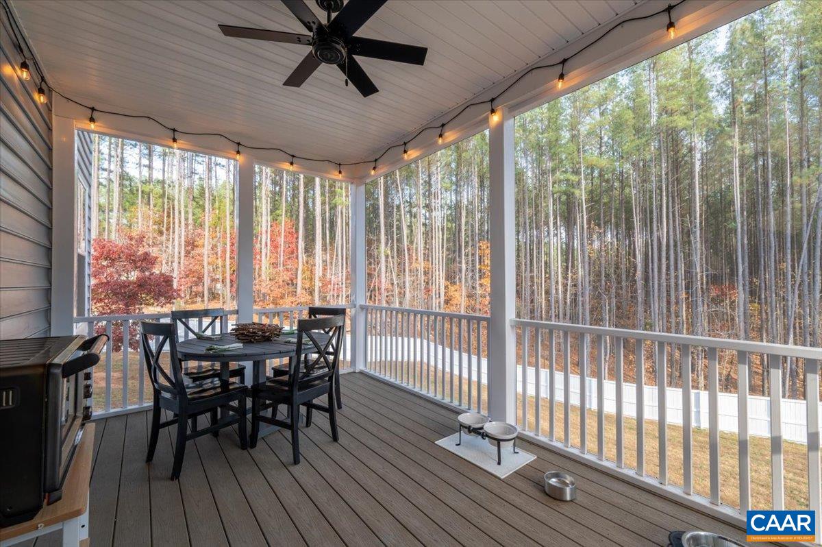 481 Country Creek Way Palmyra, VA 22963 - Photo 10 of 66 a view of a porch with furniture and wooden floor