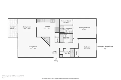 $279,900 | 124 Morningside Lane West, Unit 124, Buffalo Grove, IL 60089