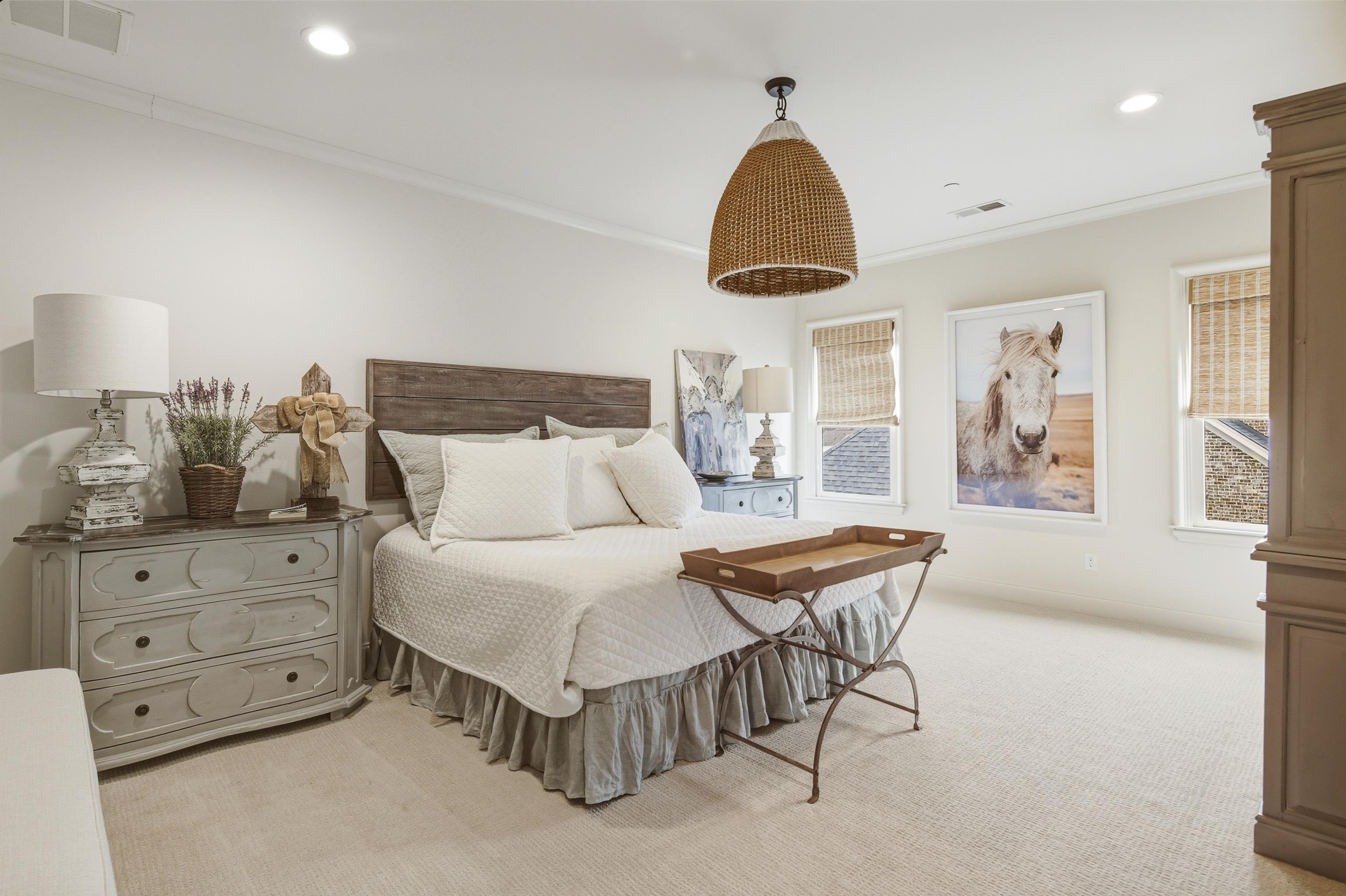 160 North Lake Road Piperton, TN 38017 - Photo 33 of 40 a bedroom with a bed and wooden floor