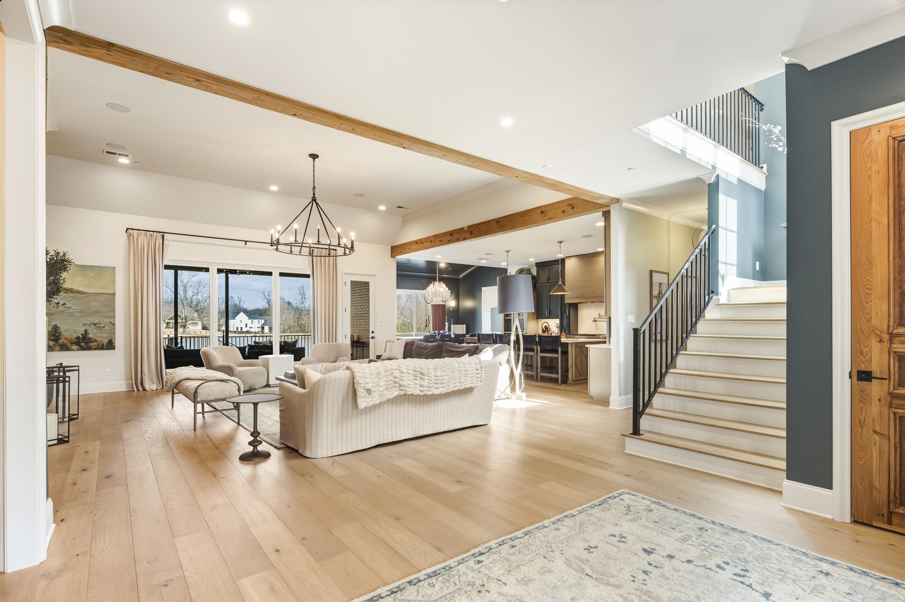 160 North Lake Road Piperton, TN 38017 - Photo 5 of 40 a living room with furniture and a chandelier