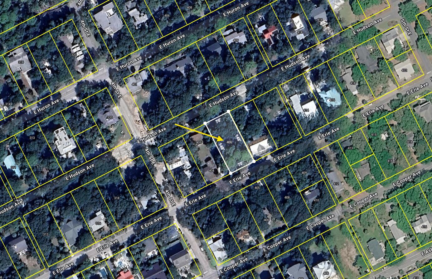406 East Erie Avenue Folly Beach, SC 29439 - Photo 5 of 27 406 E Erie TAXMap Screenshot