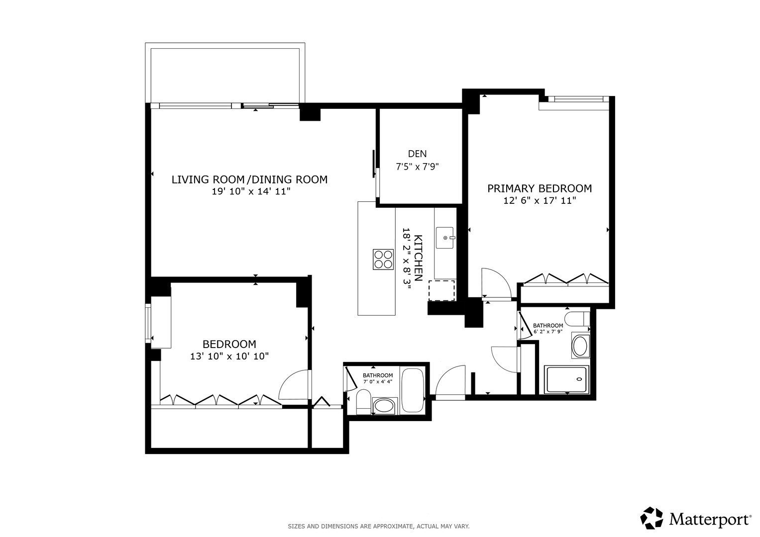 1460 North Sandburg Terrace, Unit 2001A Chicago, IL 60610 - Photo 39 of 39 a picture of a bench in front of a door