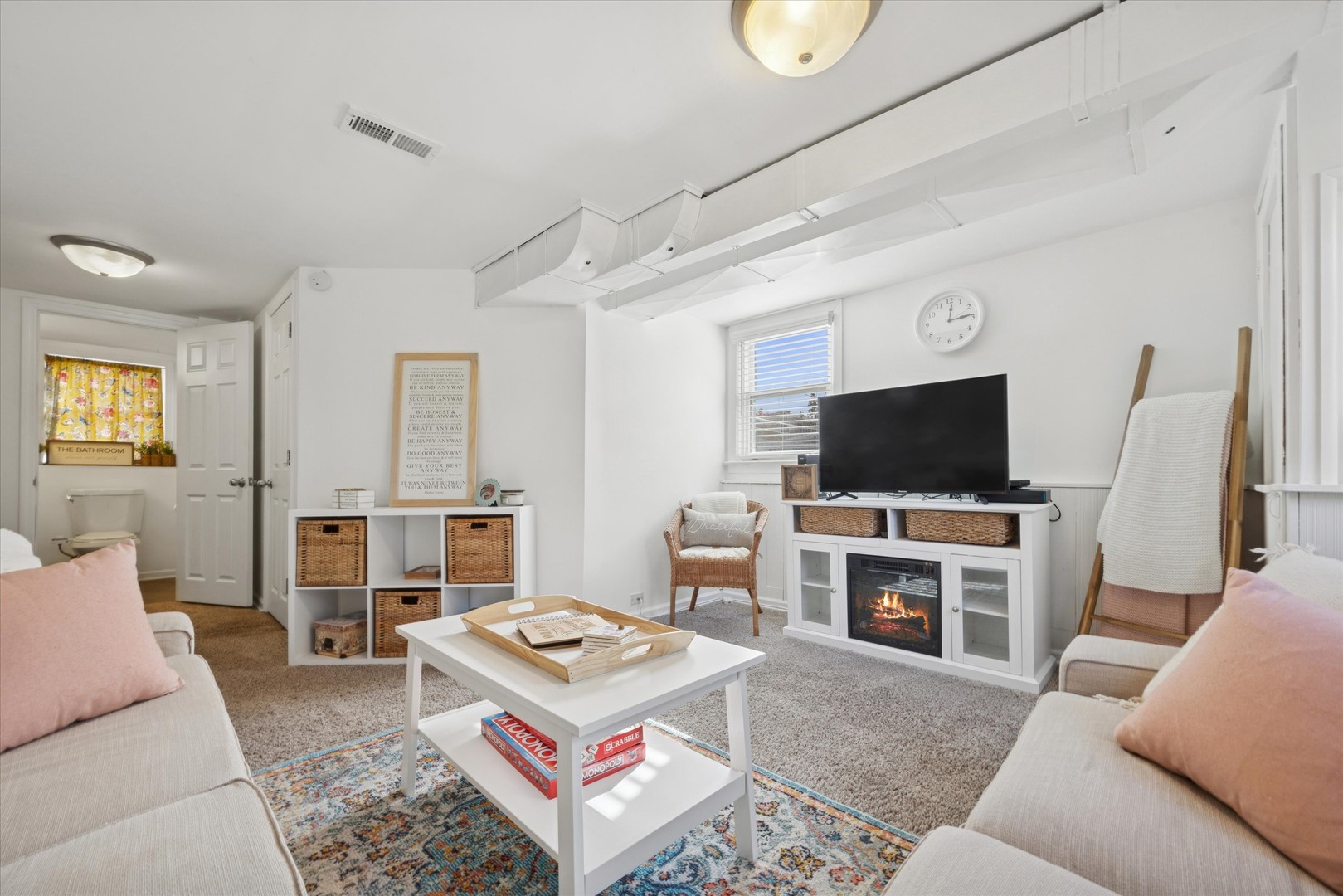 601 Homestead Road La Grange Park, IL 60526 - Photo 16 of 29 a living room with furniture and a flat screen tv