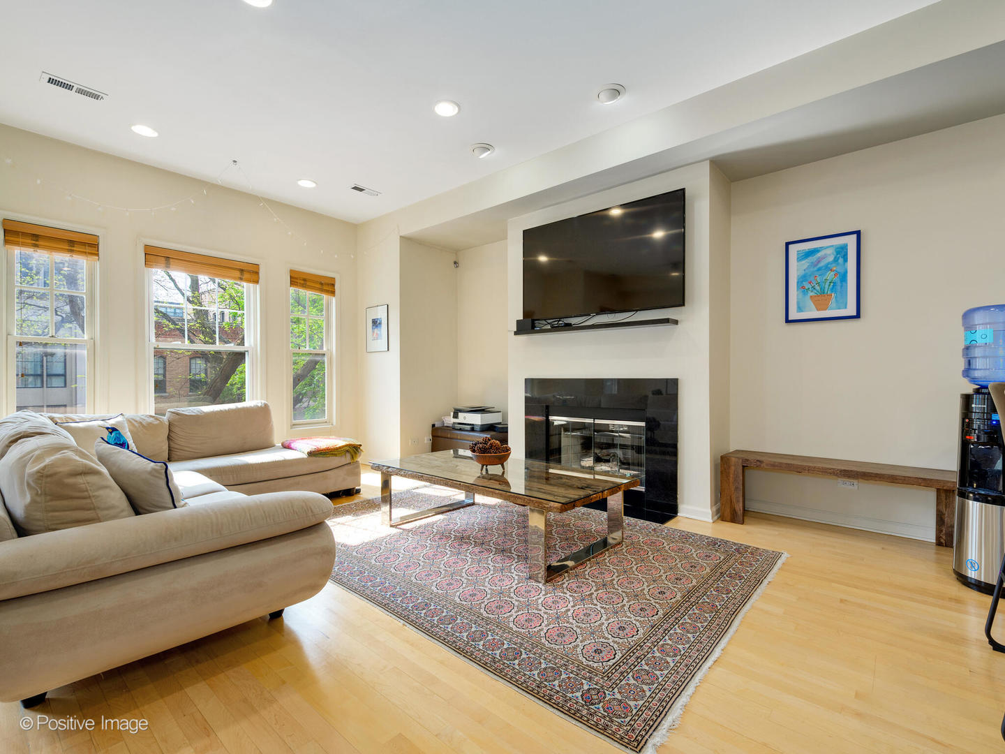 1829 North Mohawk Street, Unit 2N Chicago, IL 60614 - Photo 2 of 16 a living room with furniture and a fireplace