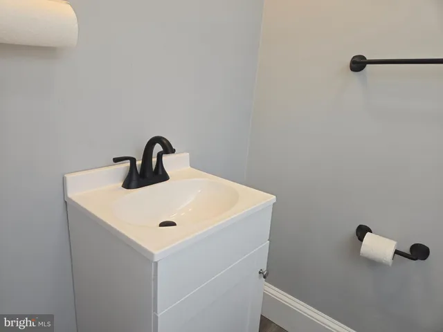 a close view of a sink and tap