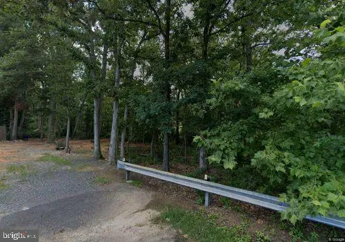 a backyard of a house with lots of trees