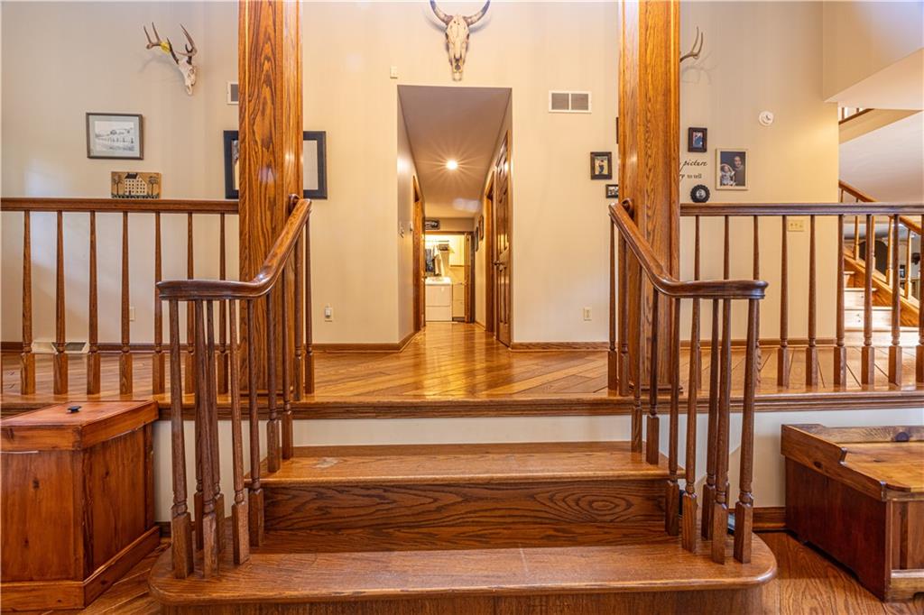 130 Alpine Smock, PA 15480 - Photo 30 of 41 a view of staircase with wooden floor and a rug