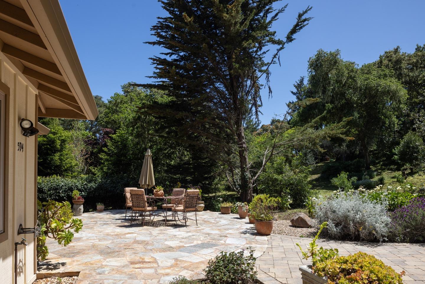 594 Viejo Road Carmel, CA 93923 - Photo 19 of 23 a view of backyard with sitting area