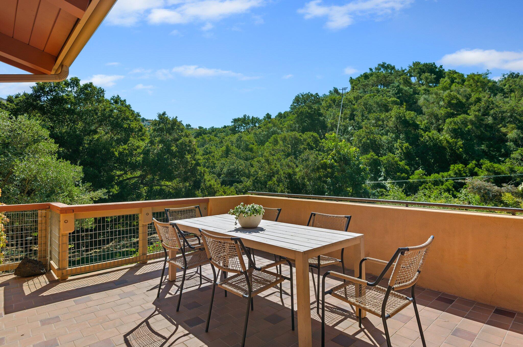 1545 San Roque Road Santa Barbara, CA 93105 - Photo 19 of 47 Kitchen & Den Patio