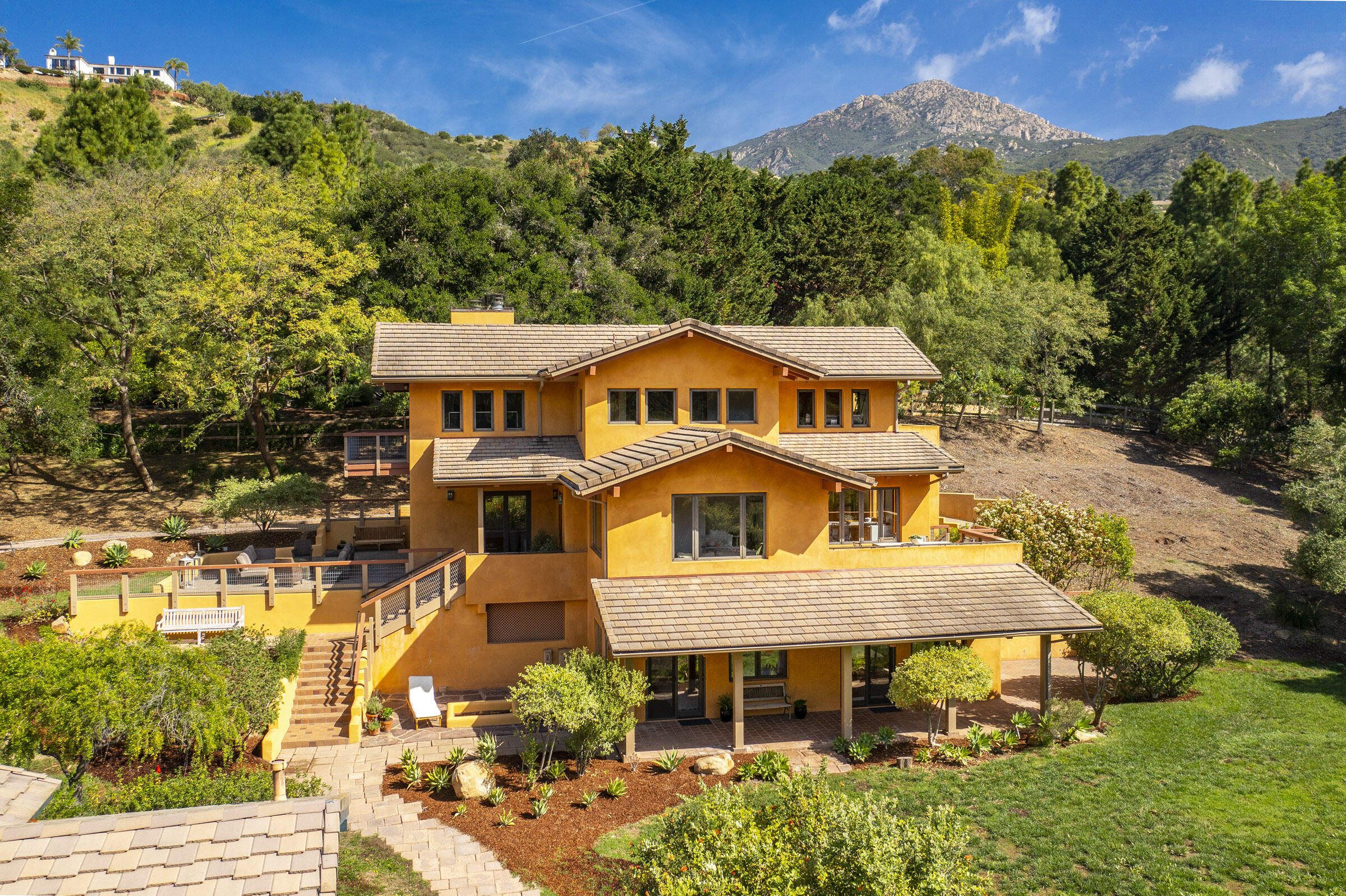 1545 San Roque Road Santa Barbara, CA 93105 - Photo 36 of 47 Aerial Main House