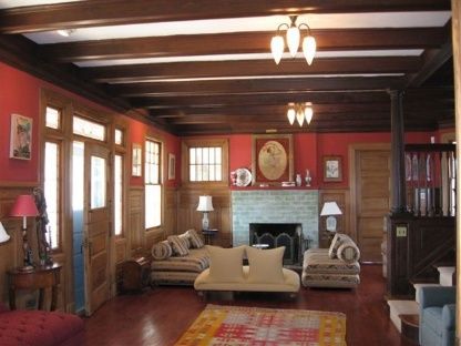 383 Rose Hill Road Water Mill, NY 11976 - Photo 6 of 13 a living room with furniture and a fireplace