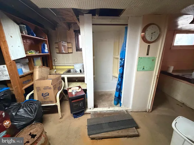 a view of a storage room