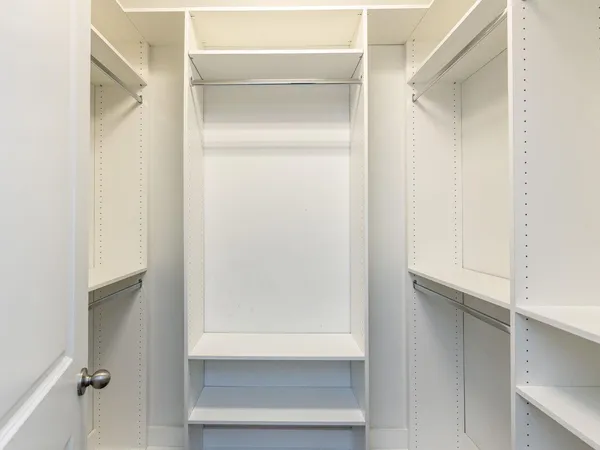 a close view of closet