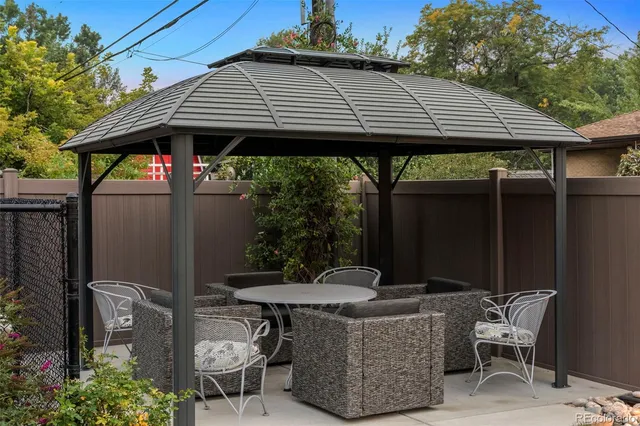 a view of a house with patio