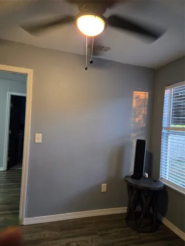 a house view with a backyard space