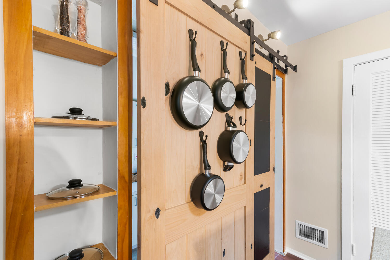 303 Lang Road Cloud Lake, FL 33406 - Photo 16 of 38 a bathroom with a shower and mirror