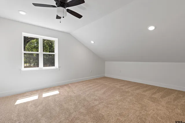 an empty room with a natural light