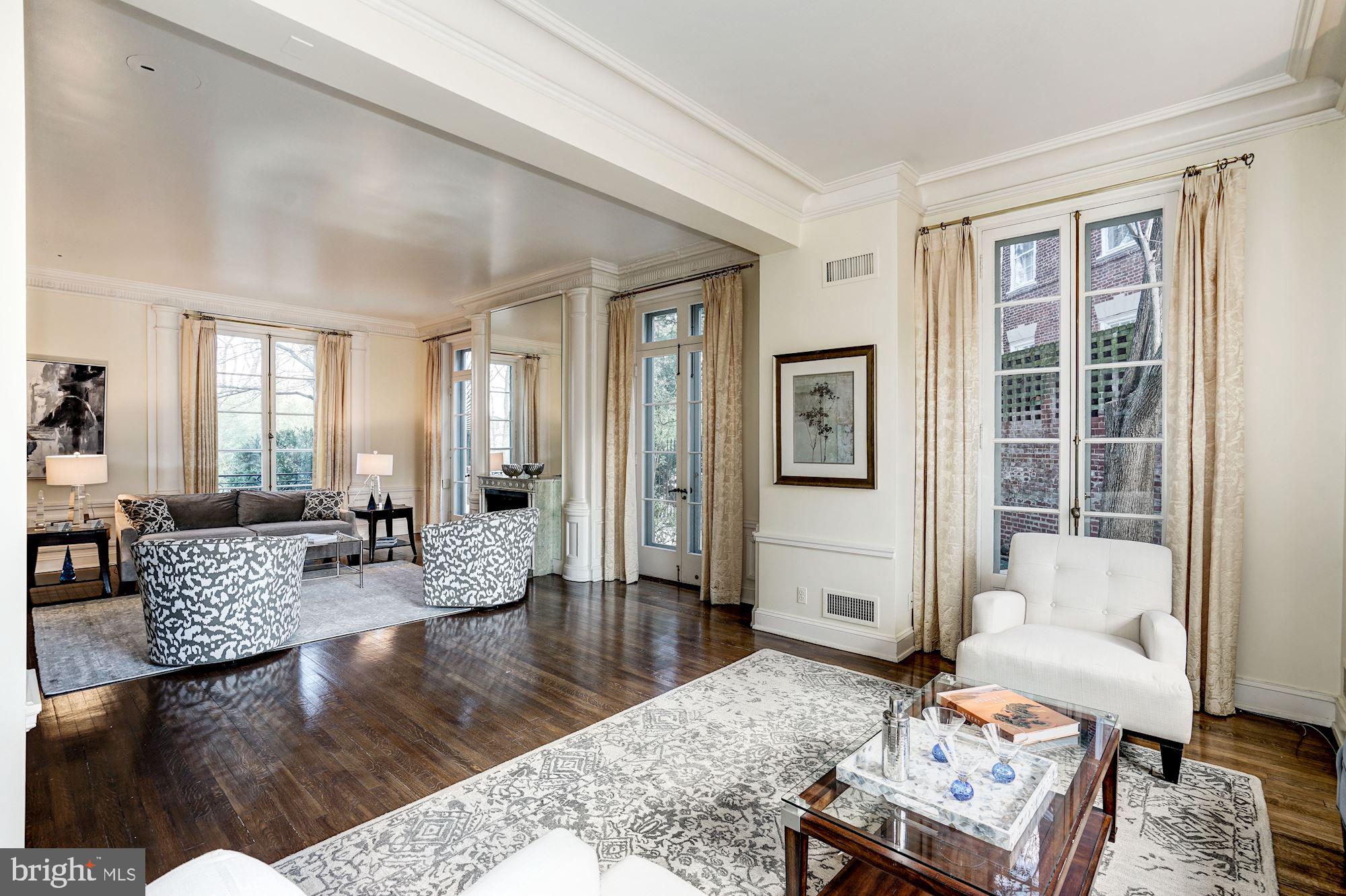 84 Kalorama Circle Northwest Washington, DC 20008 - Photo 12 of 45 a living room with furniture and wooden floor