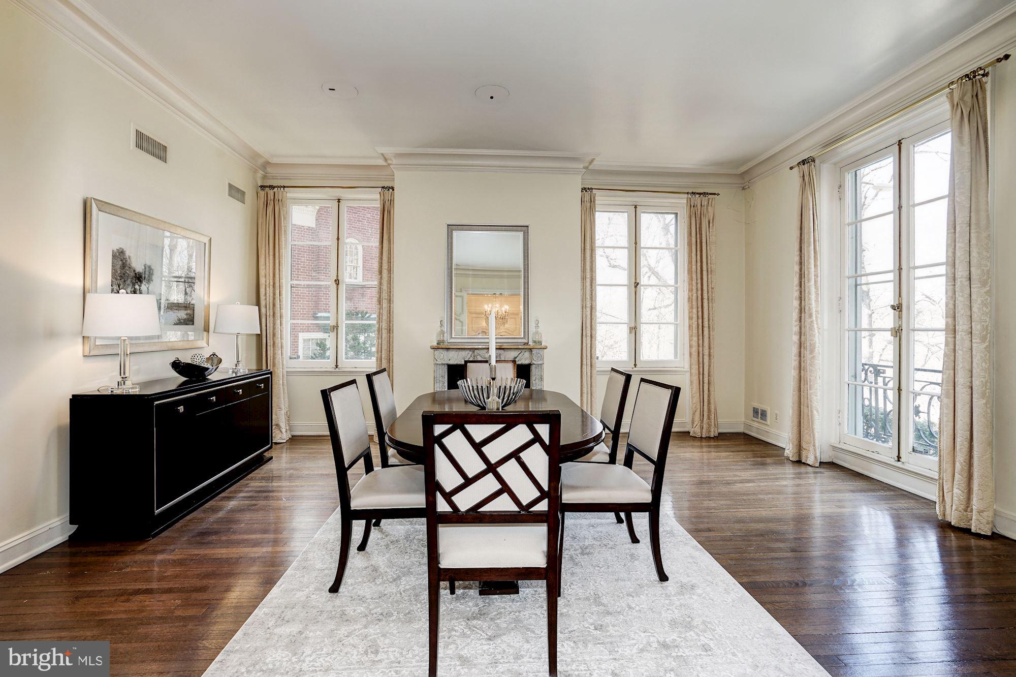 84 Kalorama Circle Northwest Washington, DC 20008 - Photo 14 of 45 a view of a dining room with furniture and wooden floor