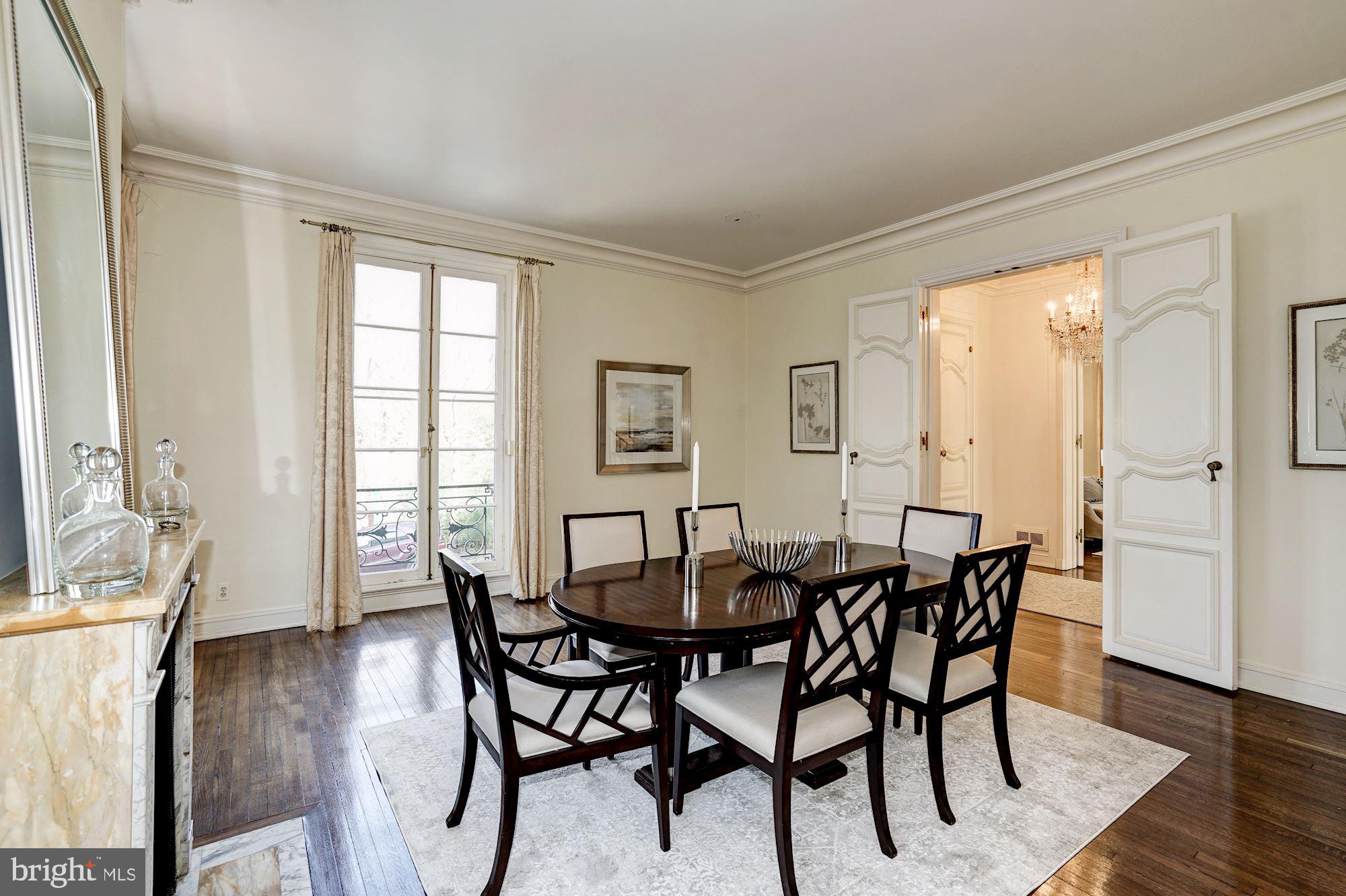 84 Kalorama Circle Northwest Washington, DC 20008 - Photo 5 of 45 a view of a dining room with furniture and wooden floor