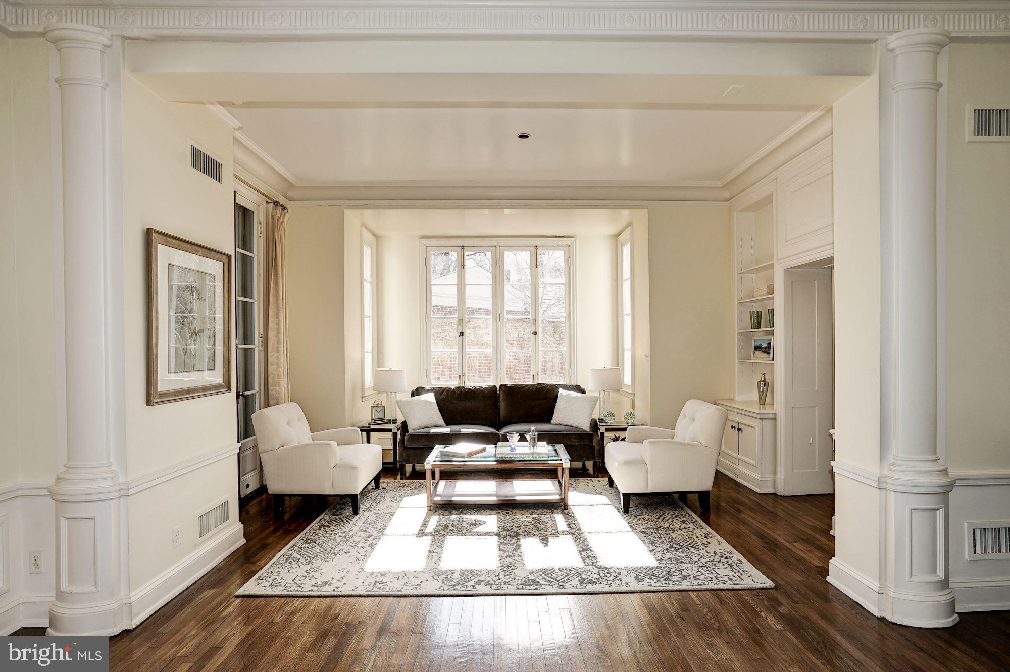 84 Kalorama Circle Northwest Washington, DC 20008 - Photo 10 of 45 a living room with furniture and a rug