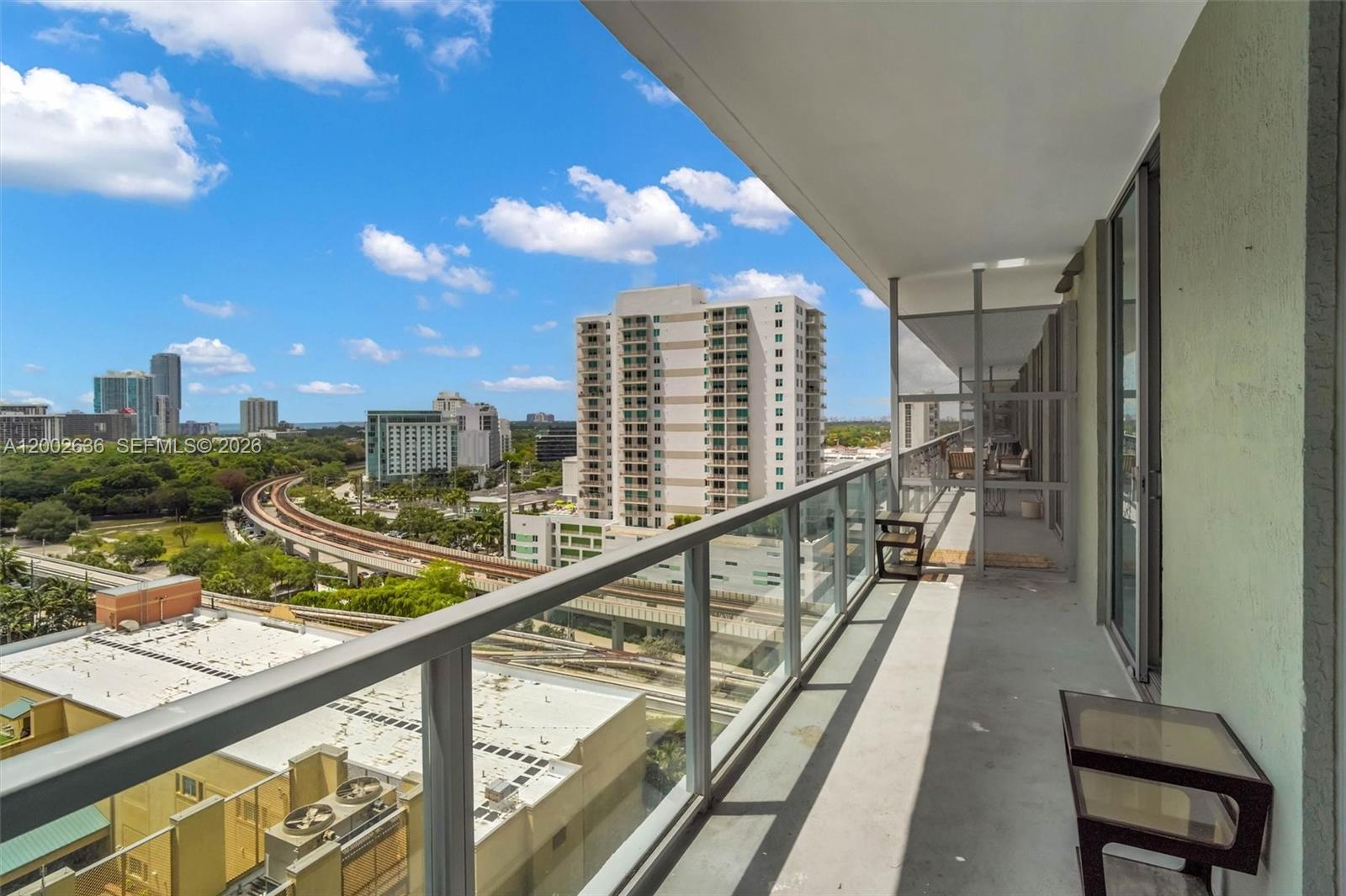 79 Southwest 12th Street, Unit 1605 Miami, FL 33130 - Photo 14 of 30 a view of balcony with furniture
