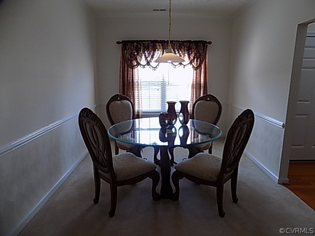 9324 Alcove Grove Road Chesterfield, VA 23832 - Photo 28 of 29 a dining room with furniture a chandelier and window