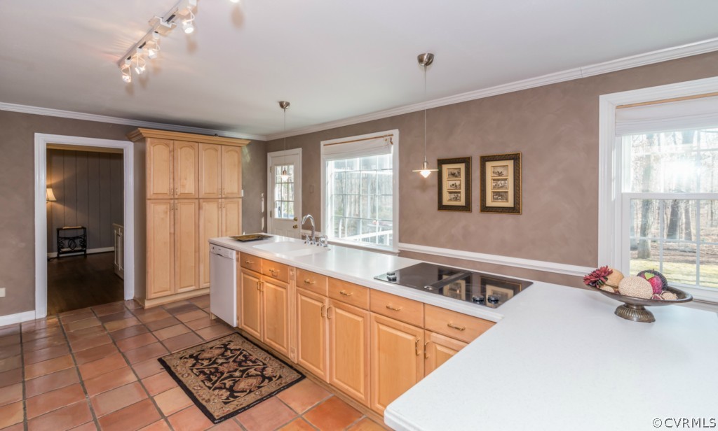 3021 Vistapoint Road Midlothian, VA 23113 - Photo 8 of 24 a large kitchen with kitchen island granite countertop a sink and a refrigerator