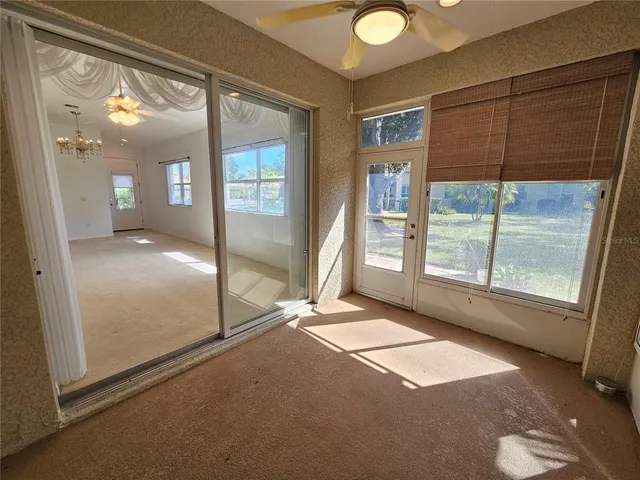 a view of livingroom with front door